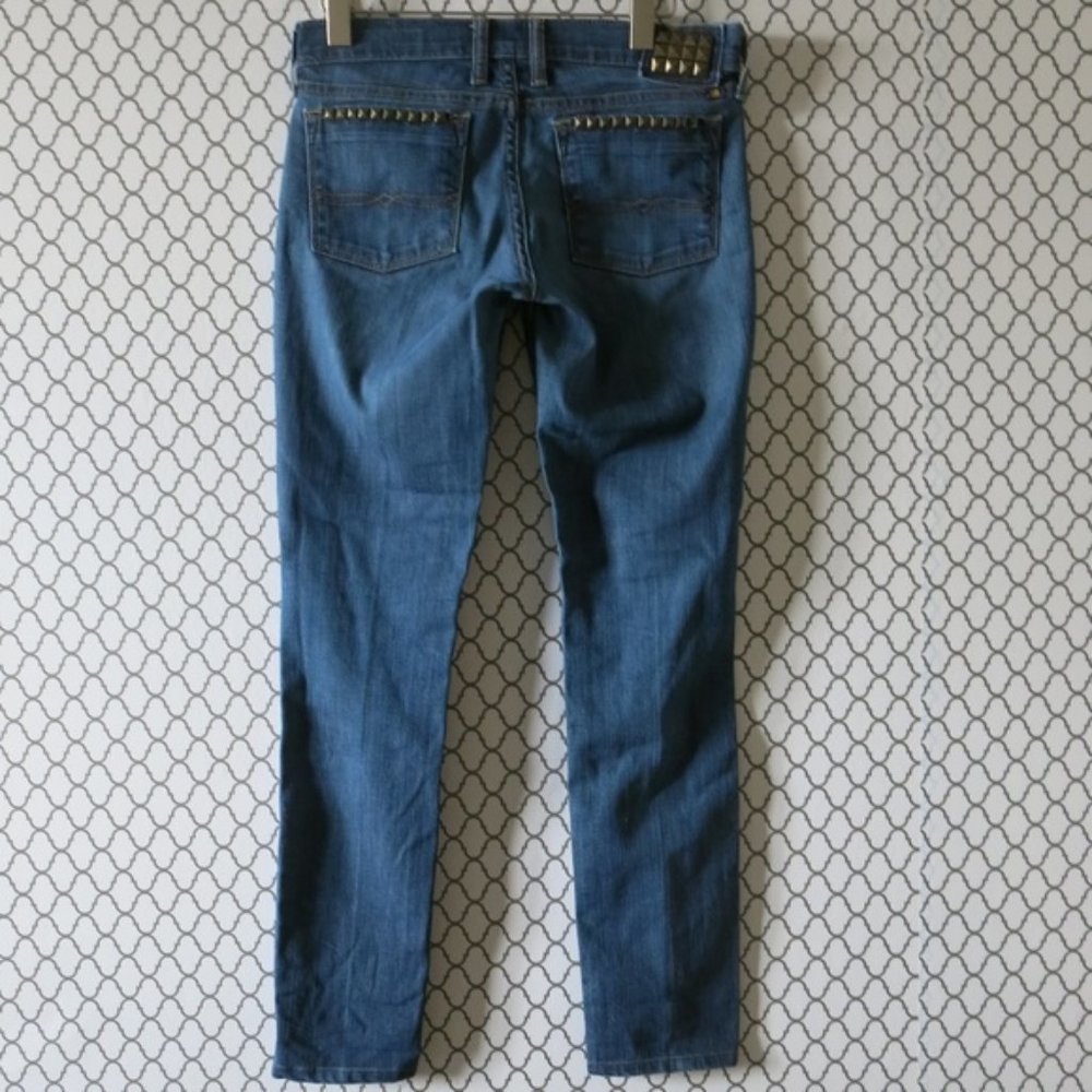 Lucky Brand Charlie Skinny Cotton Blend Studded Pockets Denim Jeans - Size 2/26